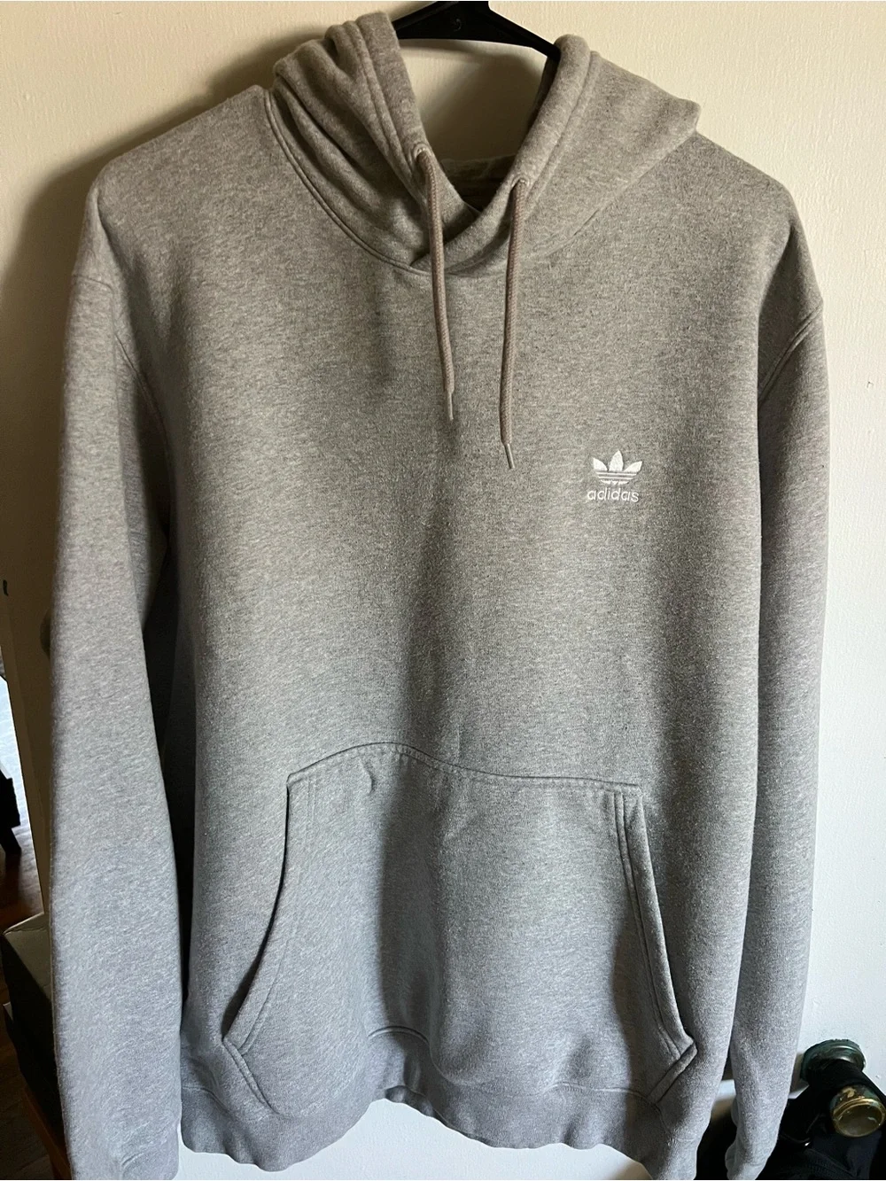Adidas Originals Trefoil Essentials Hoodie - Heather Gray